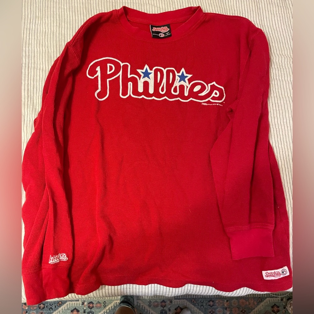 Philadelphia Phillies thermal red long sleeve T-shirt